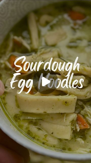 Amy Coyne | Sourdough recipes & help with your bakes | You need this easy sourdough recipe for soup season. Sourdough egg noodles make any soup special and with only 5 ingredients, they couldn’t... | Instagram Recipe Using Sourdough Starter, Sourdough Starter Discard Recipe, Starter Recipe, Sourdough Sandwich, Discard Recipes, Sourdough Starter Recipe, Sourdough Discard, Sourdough Baking, Soup Season