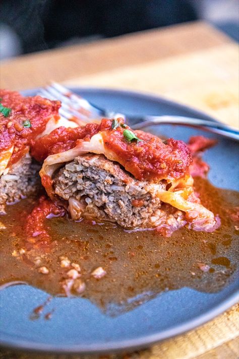 Traeger Cabbage Rolls - Or Whatever You Do Smoked Cabbage, Smoked Dishes, Grilled Cabbage, Outdoor Cooking Recipes, Cabbage Roll Soup, Cabbage Rolls Recipe, Pellet Grill Recipes, Traeger Recipes, Smoked Cheese