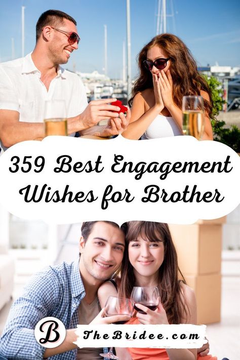 359 Best Engagement Wishes for Brother (To Make Him Smile) Engagement Wishes For Brother, Quotes Congratulations, Funny Engagement Quotes, Congratulations Quotes, Engagement Wishes, Funny Wishes, Engagement Quotes, Engagement Congratulations, Wedding Greetings