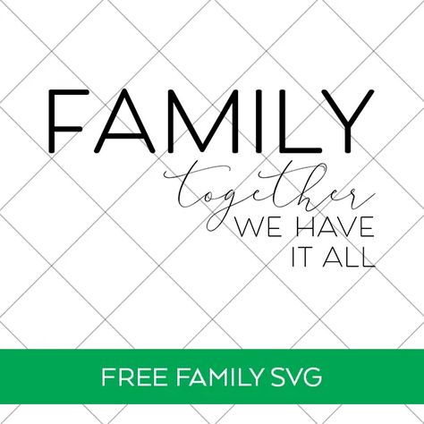 15 FREE Family SVG Files to use with your Cricut and Silhouette Machine to Make Home Decor, Shirts, and More at Pineapple Paper Co. #totallyfreesvg #freesvg #svgfiles #cricuthomedecor #homedecor #farmhousesign #family #home Cricut Htv, Book Clip Art, Expressions Vinyl, Country Chic Cottage, Family Svg, Family Sign, Family Is Everything, Free Family, Iron On Vinyl