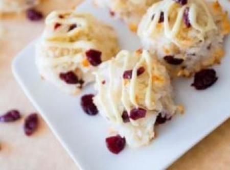 White Chocolate Cranberry Coconut Macaroons Recipe | Just A Pinch Recipes Macaroons Recipe, Sallys Baking, Chocolate Cranberry, Sally's Baking, White Chocolate Cranberry, Coconut Macaroons, Coconut Recipes, Chocolate Coconut, Gluten Free Cookies