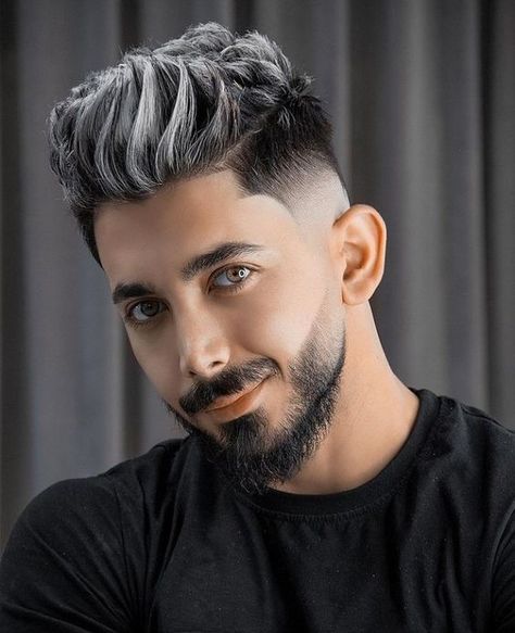 Men's Grey Hair Styles: Explore Silver & Ash Haircuts Over 50 Grey Hair Color Men, Embracing Grey Hair, Men Hair Color Highlights, Haircuts For Gray Hair, Grey Hair Color Ideas, Hair Color Ideas For Men, Dark Silver Hair, Ash Gray Hair Color, Silver Hair Men