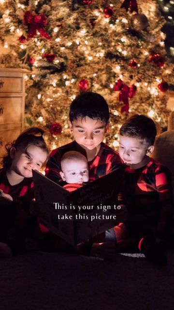 Jenna Rydelek on Instagram: "A magical moment you don’t want to pass up this season!! #christmasphotoshoot #christmastree #kidschristmas #momphotographer #momblogger #babyfirstchristmas #babyfirsts #siblingphotography #familyphotoshoot #christmasphotoshoot #christmasphotography #christmasbaby #jesusisthereasonfortheseason #rawmotherhood #babyphotography #christmasphotos #momof4 #magicalmoments #magicalphotography #magicofchildhood #magicofmotherhood #athomephotoshoot #diyphotoshoot #diyathome" Toddler Christmas Pictures, Cousin Photo Shoots, Sibling Christmas Pictures, Christmas Photoshoot Kids, Diy Christmas Photoshoot, Cousin Pictures, Cousin Photo, Magical Photography, Christmas Family Photoshoot