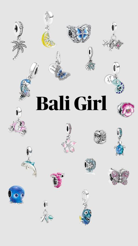 #meinerstershuffle #myfirstshuffle Pandora Summer, Bali Girls, Pandora Bracelet Charms Ideas, Girly Bracelets, Pandora Bracelet Designs, Pandora Armband, Charms Pandora, Bracelet Charms, Pandora Bracelet Charms