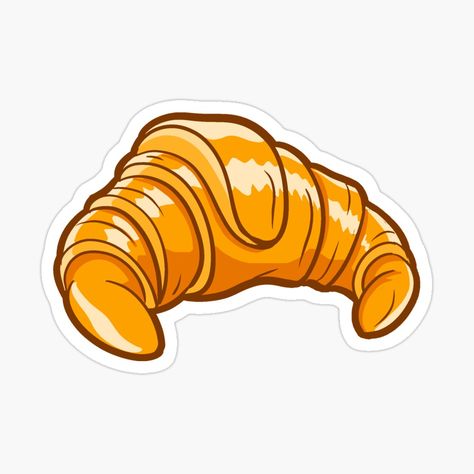 Get my art printed on awesome products. Support me at Redbubble #RBandME: https://www.redbubble.com/i/sticker/croissant-by-Zer007/154092142.EJUG5?asc=u Croissant Cartoon, Stickers Argentina, Dibujo Simple, Sticker Cartoon, Cartoon Illustration, My Art, Awesome Products, Birthday Cake, Art Prints