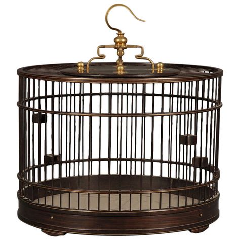 A Beautiful Bird Cage | From a unique collection of antique and modern bird cages at http://www.1stdibs.com/more-furniture-collectibles/bird-cages/ Art Deco Bird, Antique Bird Cages, Concrete Bird Bath, Chinese Bamboo, Hamster Cages, Bird House Kits, Birdhouse Designs, Bird Aviary, Bird Cage Decor