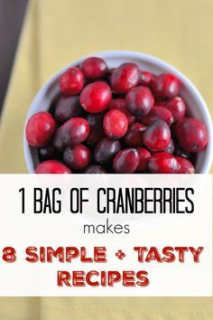 1 Bag of Cranberries, 8 Tasty and Simple Recipes – Parade Cranberry Recipes Healthy, Cranberry Recipes Thanksgiving, Cooking Cranberries, Fresh Cranberry Recipes, Autumn Treats, Cranberry Relish, Make Breakfast, Frozen Cranberries, Dinner Dessert