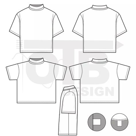 Oversized roll neck short sleeve t-shirt mockup. Perfect for your fashion design projects. #pinterest #fashion . #Template_For_Fashion_Design #Fashion_Vector #Fashion_Design_Template #Garment_Manufacturing Clothes Mockup Free, Template For Fashion Design, Hoodie Sewing Pattern, Clothing Templates, T-shirt Design Illustration, Mock Neck And T Shirt, Fashion Vector, Fashion Design Template, Hoodie Mockup