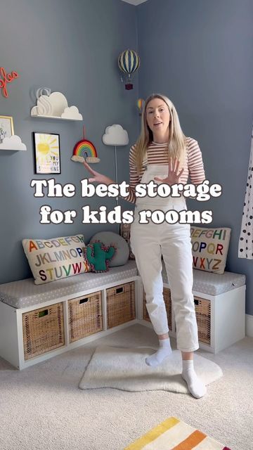 Daisy Woods on Instagram: "The best storage for kids rooms  If you can’t tell, we love @ikeauk 🙈🤣  I’ve been meaning to film this for a while because I get a lot of questions about the storage solutions we have in the boys rooms…  So since we’ve now torn Oscar’s room apart I could procrastinate no longer & here we are!  Any questions just let me know & if you found this reel useful, please consider following me @muddlethroughmummy ♥️  #kidsbedroom #kidsstorage #playroomideas #kidsbedroomideas #mumhack" Toddler Clothes Storage, Playroom Storage Ideas, Toddler Boy Room Decor, Toddler Boys Room, Boys Rooms, Playroom Storage, Diy Toddler, Playroom Ideas, Boys Room Decor