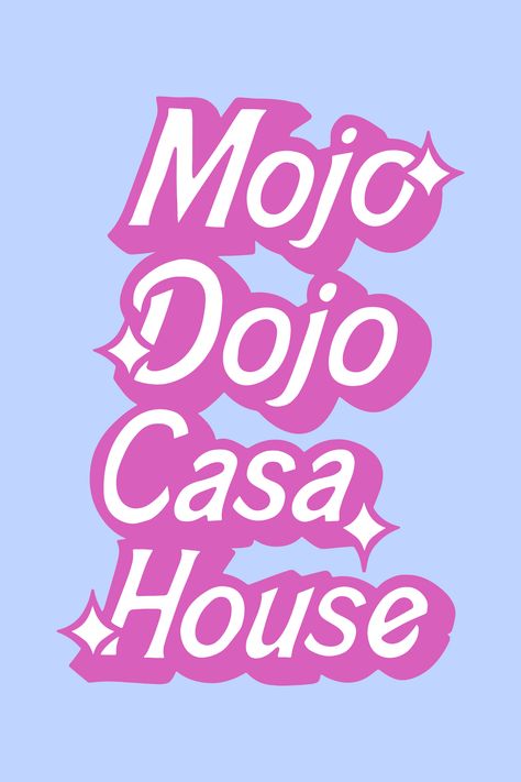 Mojo dojo casa house Poster - Barbie Poster, Digital Wall Art, Black Printable Poster, Wall Art Gallery, Designer Poster for Home Decor Black Barbie Art, Bedroom Posters Printables, Barbie Decor, Mojo Dojo Casa House, Barbie Poster, Barbie Bedroom, Designer Poster, House Poster, Preppy Decor