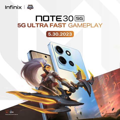 Whether you’re at work or at play, having a seamless online experience helps you level up. This is why it is important to choose the right mobile device that can bring out your A-game such as Infinix’ line of gaming phones, including the 5G ultra-fast NOTE 30, which is said to carry powerful features that are designed for smooth gaming, streaming, and browsing performance. This ultra-fast device will be launching on May 30, 2023, so gamers should keep their eyes peeled! Infinix Phones, Infinix Note 30, Gaming Phone, Phone Games, Launching Soon, Mobile Legends, Mobile Device, Choose The Right, Phone Cover