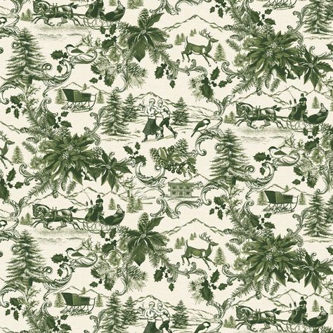 Christmas Classics fabric for Northcott Free Christmas Printables Vintage, Toile Christmas, Christmas Clipart Free, Christmas Scrapbook Paper, Christmas Classics, Japan Illustration, Patron Vintage, Northcott Fabrics, Christmas Papers