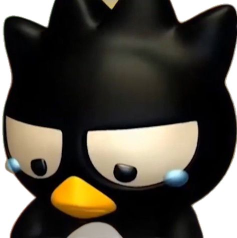 Badtz Mary Wallpaper, Sanrio Winter Pfp, Batzu Maru Icon, Badz Maru And Kuromi, Cute Black Pfp, Badtz Maru Aesthetic, Aesthetic Pfp Cartoon, Badtz Maru Wallpapers, Aesthetic Pfp Dark