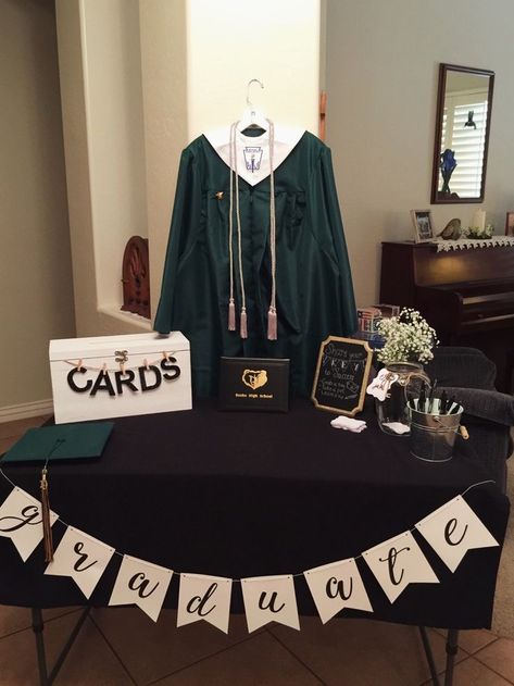 34 EPIC GRADUATION PARTY IDEAS YOU HAVE TO RECREATE - Stylin by Sarita Boys Graduation Party, Grad Party Theme, Graduation Party Pictures, High School Graduation Party Decorations, College Grad Party, Graduation Party Table, Backyard Graduation Party, Outdoor Graduation Parties, Boy Graduation