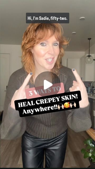 Your Age Better Guide 🔥😍 on Instagram: "Crepey skin? 😫here’s your FIX! 😍And comment 🔥AF🔥if you want to try my Age Fiercely Workouts FREE for 2 weeks! They’re under 20 minutes and they’ll tone you up fast - at any age! 💃🏼♥️💃🏼

#sagging #wrinkles #women #aging #agebetter #naturalskincare" Crepe Skin, Crepey Skin, Beauty Makeup Tips, Aging Well, Skin Rejuvenation, Skin Treatments, Care Products, Face And Body, Natural Skin Care