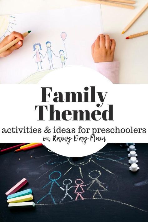 Play, create and learn with these selection of family themed activities, crafts and ideas for preschoolers. Family Math Activities Preschool, Crafts About Family, Preschool Families Unit, Preschool Families Activities, Family Tree Activity, Preschool Family Theme, Preschool Family, Ideas For Preschoolers, Family Literacy