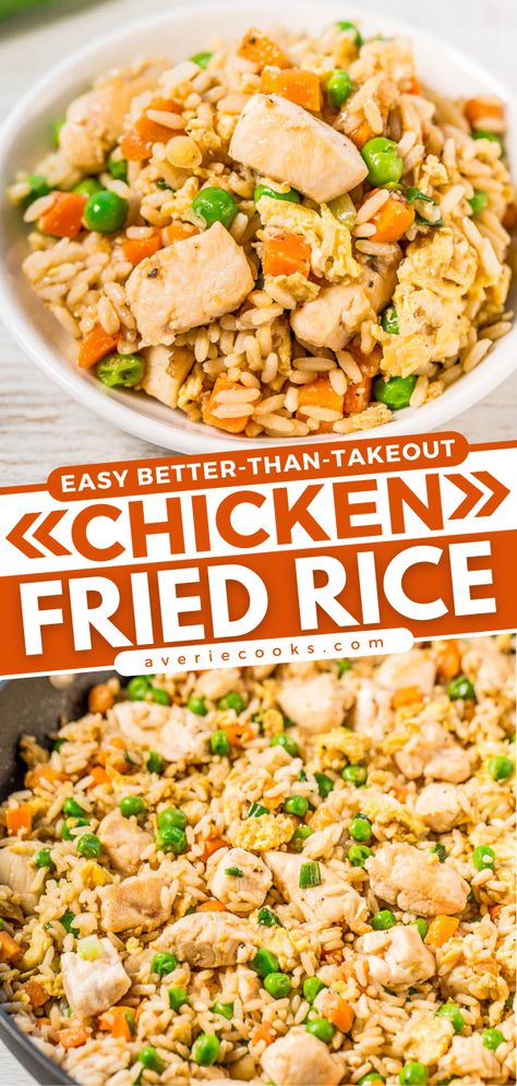 East Chicken And Rice Recipes, Simple Chicken And Rice Recipes, Fried Rice And Chicken, Chicken Fried Rice Recipe Easy, Chicken Fried Rice Easy, Fried Rice Recipe Easy, Food Reference, Fall Meals, Chicken Fried Rice Recipe