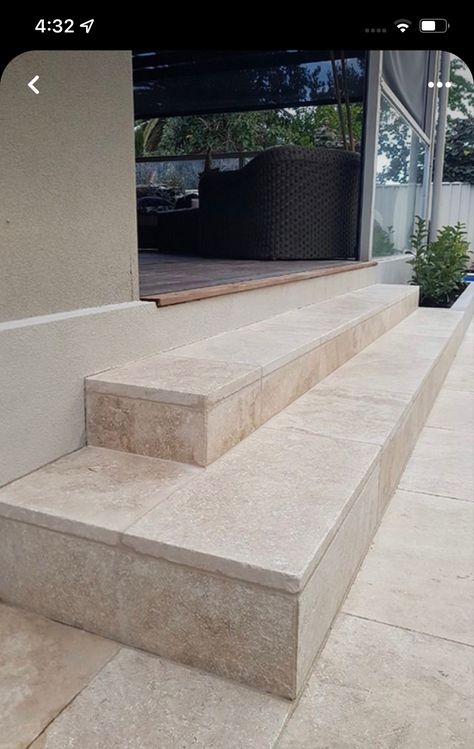 Garden Walkways Pathways, Travertine Steps, Tiles Stairs, Travertine Patio, Paver Steps, Travertine Outdoor, Tile Steps, Travertine Tiles, Outdoor Pavers