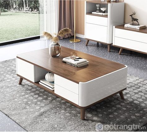 Living Room Centre Table Design, Tea Table Design Modern Furniture, Modern Centre Table Designs, Coffee Table Designs, Centre Table Design, Centre Table Living Room, Modern Living Room Table, Meja Sofa, Sofa Table Design