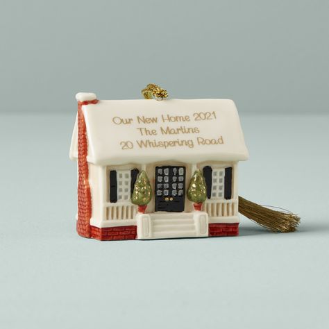 Lenox Ornaments | Lenox | www.lenox.com – Lenox Corporation Lenox Ornaments, First Home Ornament, New Home Ornament, New Homeowner Gift, Thanksgiving Traditions, Christmas Style, Easy Diy Halloween, Our New Home, House Ornaments