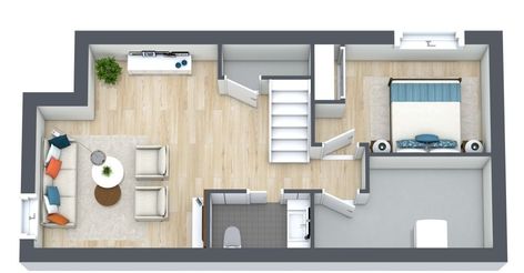 Half Basement Ideas Layout, Basement Renovations Layout, Cozy Basement Apartment Ideas, Two Bedroom Basement Layout, Awkward Basement Layout, Small Basement Ideas Layout Bedrooms, Basement Layout Ideas Floor Plans Small, Basement Floorplan Ideas Layout, L Shaped Basement Layout Ideas