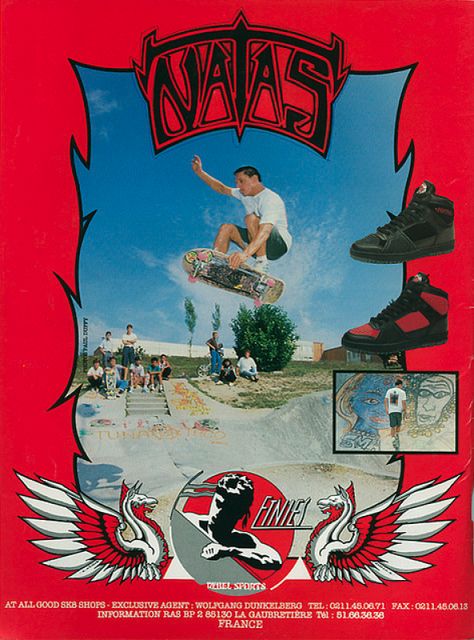 etnies - Natas Kaupas Ad (1989) Skate Ads, Natas Kaupas, Skateboard Images, Streets Of Fire, Stuff I Want, Skate Photography, Classic Skateboard, Skateboard Photos, Skateboarding Tricks