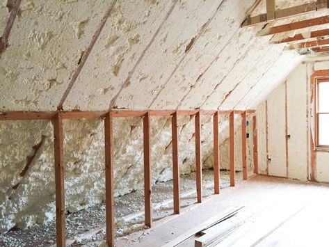 Attic Room Ideas, Room Above Garage, Attic Makeover, Garage Attic, Finished Attic, Radiant Barrier, Knee Wall, Attic Loft, Attic Insulation