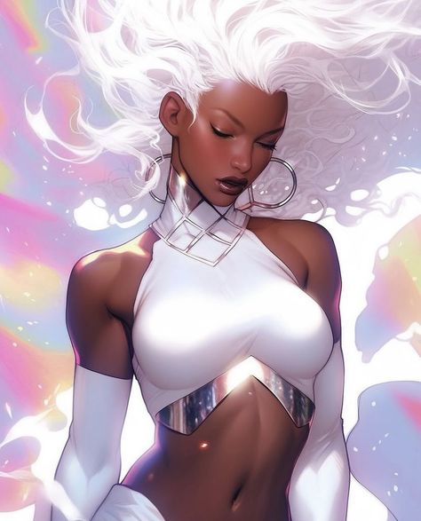 Storm Marvel, Tatsumaki One Punch Man, Marvel Heroines, Black Comics, Marvel Characters Art, Mcu Marvel, Uncanny X-men, Black Anime Characters, Marvel Comics Art