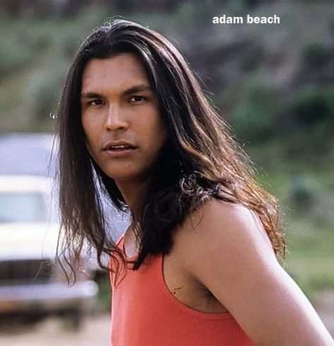 Adam Beach, Native American Men, Entertainment Tonight, Long Hair, Actors, Long Hair Styles, Celebrities, Hair Styles, Hair