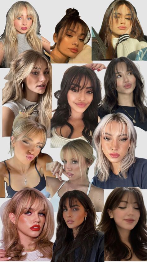 Wispy bangs Wispy Bang Haircut, Bang Haircut, Bangs Inspo, Bangs Wispy, Bangs Ideas, Cute Simple Hairstyles, Heatless Hairstyles, 90s Hairstyles