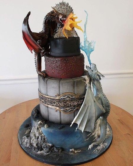 Game Of Thrones Birthday, Game Of Thrones Cake, Dragon Cakes, Game Of Thrones Party, Funko Game Of Thrones, Game Of Thrones Books, Dragon Cake, Cake Wrecks, Game Of Thrones Dragons