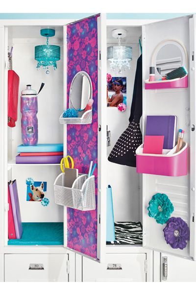 Cute Locker Decorations, Cute Locker Ideas, Locker Decorations Diy, School Locker Organization, School Locker Decorations, Middle School Lockers, High School Lockers, Escuela Diy, Diy Locker