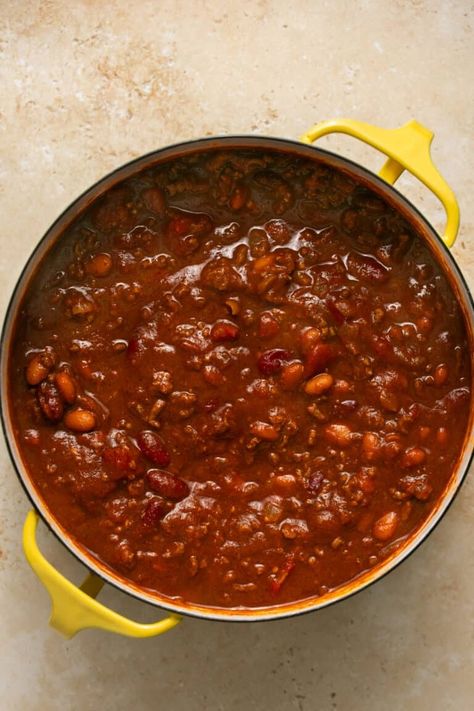 Welcome to your new favorite beef chili recipe! This hearty, flavor-packed chili made with ground beef and beans is sure to become a family favorite. Not only is it easy to make, but the combination of tomatoes, spices, and beef broth creates a rich and satisfying taste that will leave you wanting more. Chili Recipe With Beef Broth, Chili With Beef Broth, Recipe With Beef Broth, Ground Beef And Beans, Recipes With Diced Tomatoes, Beef And Beans, Ground Beef Chili, Beef Chili Recipe, Beef Chili