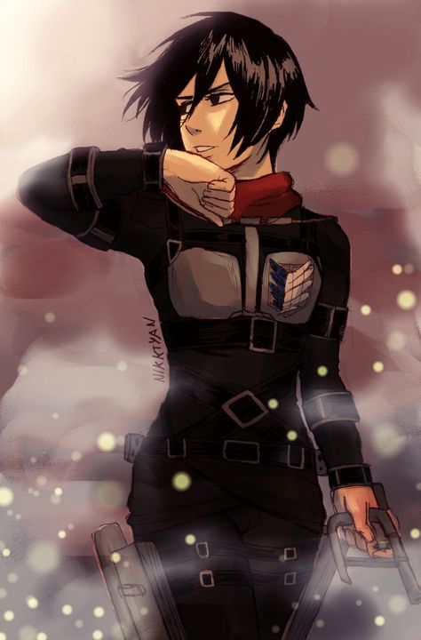 nikkiyan: “Mikasa Ackerman | Ch 101 ” Survey Corps Uniform, Mikasa Supremacy, Atack Ao Titan, Aot Characters, Survey Corps, Captain Levi, Mikasa Ackerman, Ciel Phantomhive, Anime Nerd