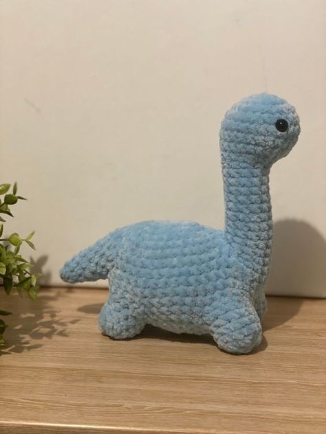 Crochet Dinosaur Plushie | Amigurumi Handmade Stuffed Toy | Brontosaurus Kids Toy | Australian Made | Plush Crochet | Baby Shower Gift | DIY crochet toys #diycrochettoys #crochet #crochettoy #crochettoys 3.408 Dinosaur Plushie, Keychain Crafts, Plushie Amigurumi, Crochet Dinosaur Patterns, Handmade Stuffed Toys, Easy Crochet Animals, Quick Crochet Patterns, Crochet Dinosaur, Crochet Business