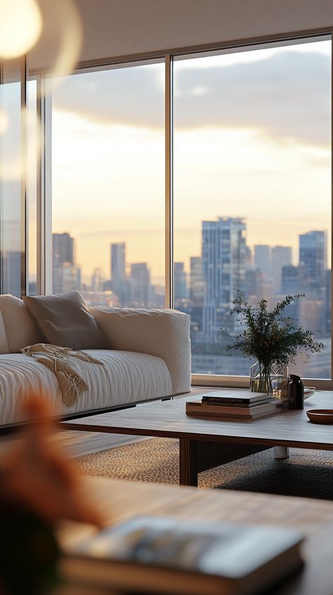 Floor To Ceiling Apartment, City View Apartment, City Homes, Skyline View, Floor To Ceiling, Floor To Ceiling Windows, City Apartment, Ceiling Windows, City View