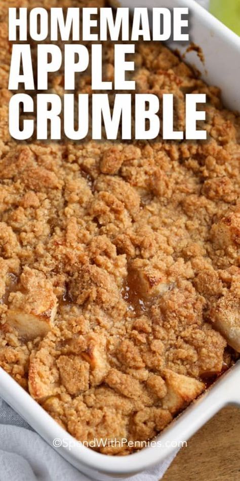 Recipe For Apple Crumble, Apple Crumble Recipe Easy, Homemade Apple Crumble, Best Apple Crisp Recipe, Pizza Fruit, Easy Apple Crisp Recipe, Apple Crumble Recipe, Apple Crisp Easy, Apple Recipes Easy