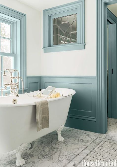 One Carrara Marble Bathroom: Four Colours - Maria Killam - The True Colour Expert Carrara Marble Bathroom, Traditional Bathroom Designs, Timeless Bathroom, Bathroom Paint Colors, Bathroom Tile Designs, Bathroom Color, Vintage Bathrooms, Trendy Bathroom, Bathroom Wall Tile