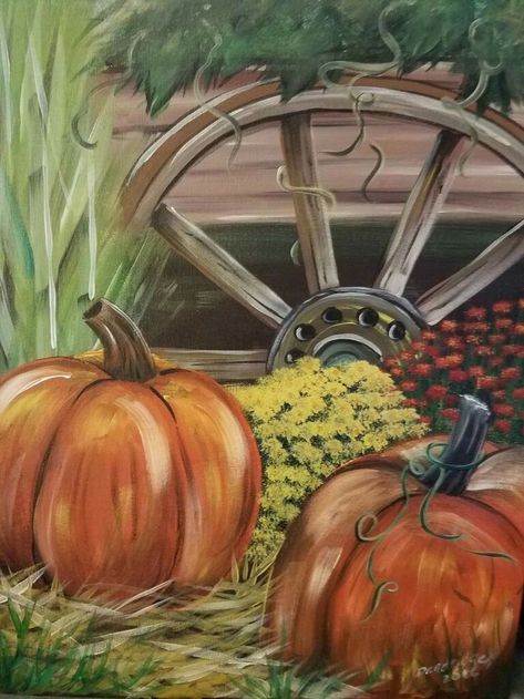 Pumkin Decoration, Fall Acrylic, Fall Canvas Painting, Pumpkin Painting Ideas, Easy Acrylic Painting, Fall Canvas, Acrylic Brushes, Pumpkin Art, Halloween Painting