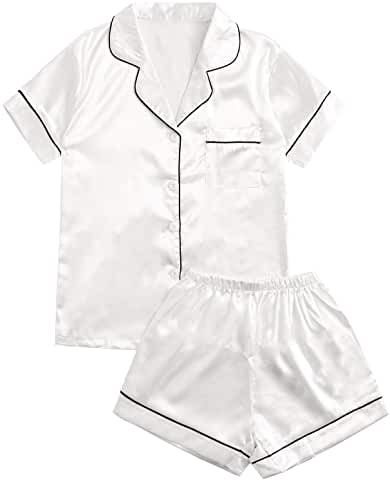 Amazon.com: striped rompers - International Shipping Eligible Pijamas Women, Silk Pjs, Cute Pjs, Cute Pajama Sets, Pajamas Sets, Satin Pyjama Set, Cute Pajamas, Sleepwear & Loungewear, Satin Pajamas