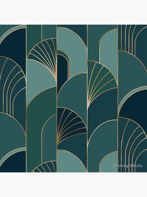 Soft Art Deco, Art Deco Colour Palette Interiors, Art Deco Wallpaper Green, Art Deco Leaves, Art Deco Motifs Pattern, Artdeco Art Design, Art Deco Wall Colors, Art Deco Colors Palette, Art Deco Colour Palette