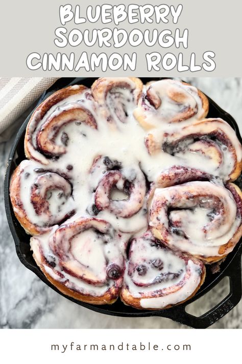 Indulge in these delicious homemade blueberry sourdough cinnamon rolls! This recipe blends the tangy flavor of sourdough with sweet blueberries and cinnamon, creating the perfect breakfast or dessert treat. Soft, fluffy, and full of flavor, these rolls are easy to make and perfect for any occasion. Get step-by-step instructions and tips for a foolproof recipe that everyone will enjoy! #BlueberryCinnamonRolls #SourdoughDiscardRecipe #BakingWithSourdough #BreakfastIdeas #EasyBakingRecipes Blueberry Sourdough, Blueberry Sweet Rolls, Blueberry Cinnamon Rolls, Sourdough Cinnamon Rolls, Kitchen Favorites, Fool Proof Recipes, Sweet Roll, Easy Baking Recipes, Perfect Breakfast