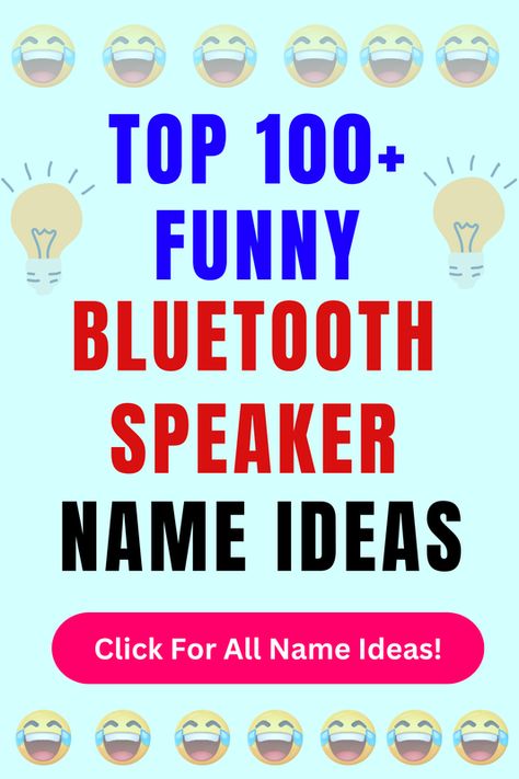 Looking for funny Bluetooth Speaker names? Check out our list of top 100+ funny Bluetooth Speaker name ideas in our blog post! Bluetooth Name Ideas, Party Speakers, Sound Stage, Party Pumps, Funny Names, Cb Radio, All Names, Name Ideas, Bluetooth Device