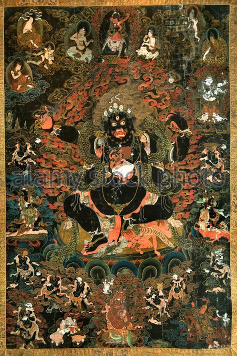 Acala Thangka Art, Thangka Painting, Alien Design, Ancient Mythology, Tibetan Art, Eastern Art, Tibetan Buddhism, Ancient Aliens, Buddhist Art