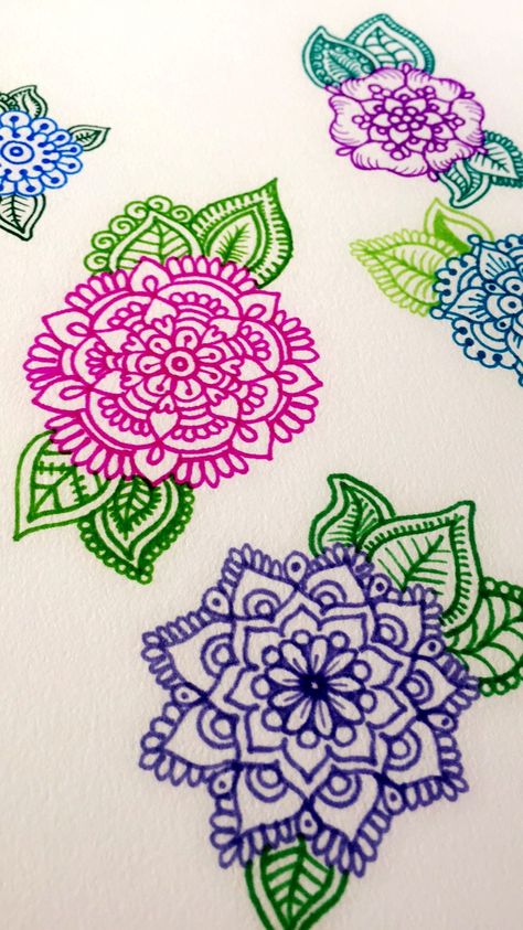 Sharpie art💕🌸💚 Sharpie Doodle Ideas, Flower Sharpie Drawing, Sharpie Drawings Ideas, Sharpie Art Easy, Sharpie Mandala, Doodles Sharpie, Doodle Art Ideas, Sharpie Designs, Sharpie Drawings