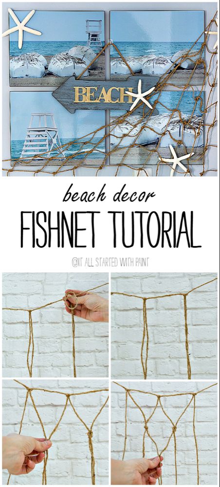 Diy Nautical Decor, Summer Wedding Diy, Fishing Shack, Nautical Diy, Diy Beach, Beach Diy, Beach Cottage Decor, Beach Bedroom, Beach Wall Decor