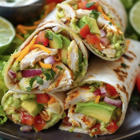 Healthy Chicken Burrito Wrap, Dinner Ideas Healthier, Salad And Chicken Recipes, Easy Healthy Meals On A Budget, Grilled Chicken Avocado Ranch Wrap, Healthy Lunch Burritos, Best Dinner Ideas Families, Low Carb Tortilla Lunch Ideas, Mcwrap Recipe