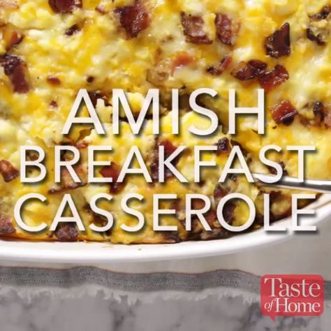 Amish Breakfast, Amish Breakfast Casserole, Breakfast Casserole Recipe, Breakfast Casserole Easy, Amish Recipes, India Food, Easy Casserole Recipes, Breakfast Recipes Casserole, Breakfast Bake