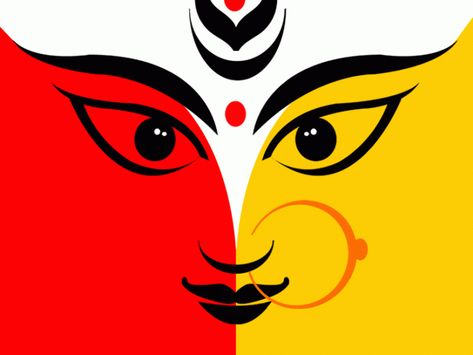 Maa Chandraghanta, Cleansing Negative Energy, Durga Maa Paintings, Simple Compass Tattoo, Copic Drawings, Navratri Festival, Durga Painting, Happy Navratri Images, Boho Art Drawings