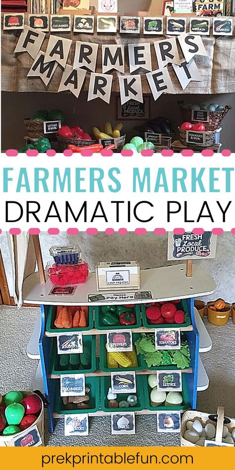 Store Dramatic Play, Grocery Store Dramatic Play, Play Grocery Store, Play Preschool, Dramatic Play Themes, Purposeful Play, Dramatic Play Preschool, Dramatic Play Area, Preschool Centers